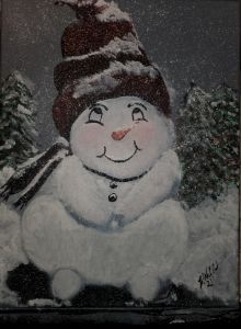 Fuzzy snow man