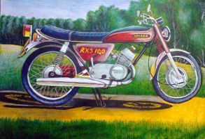 Yamaha Motor Cycle (Drawing) - John-Baroque