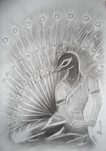 Peacock dance in Odissi form 3