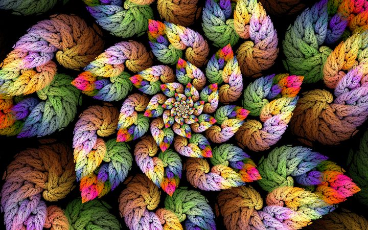 Knitted Yarn Spiral - Wolfepaw Fractal Art - Digital Art & AI, Abstract ...