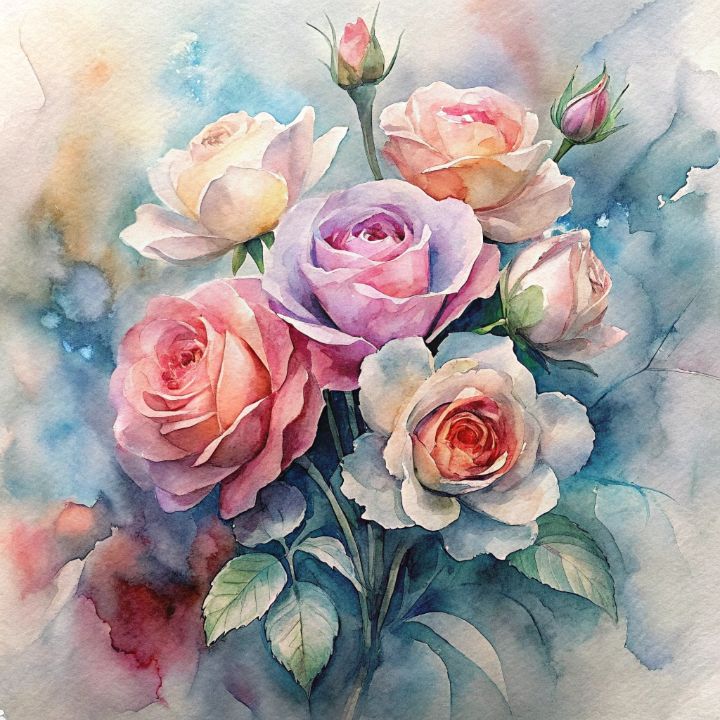 Soft Roses Art Beautiful roses appear - Paintings - Drawings & Illustration, Religion ...
