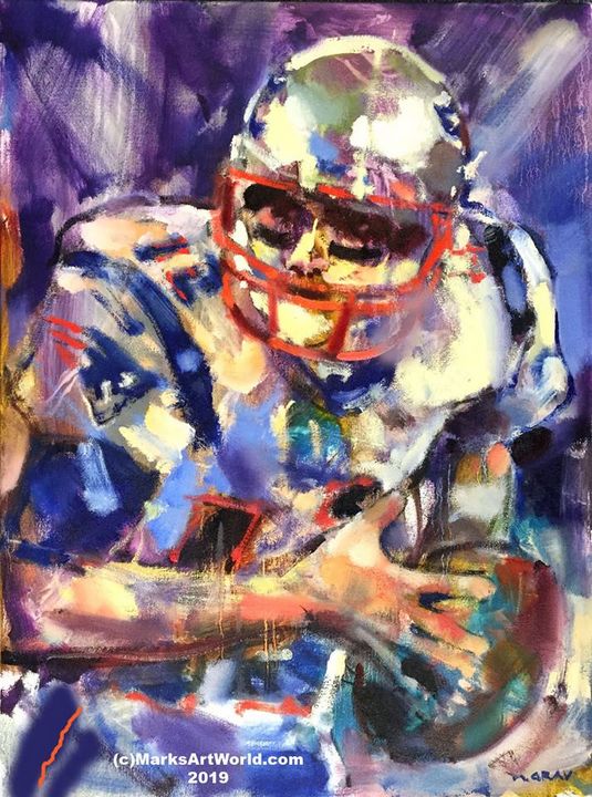 Tom Brady by Mark Gray - MarksArtWorld