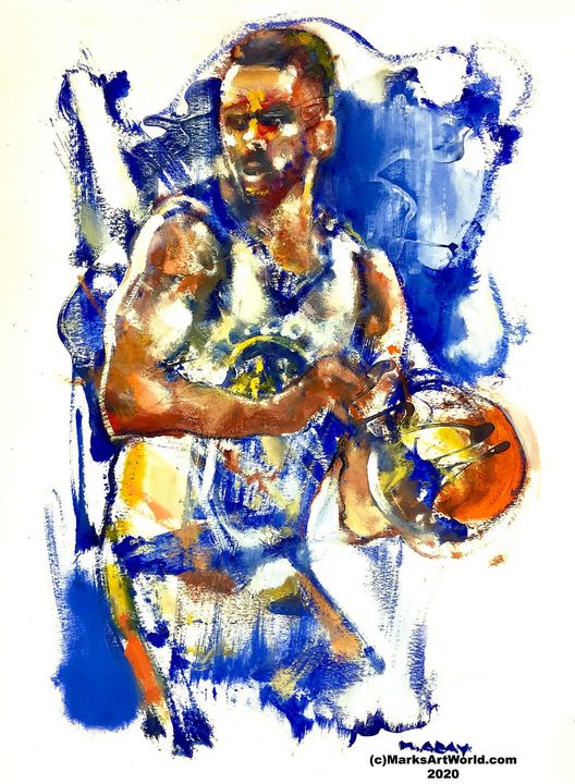 Stephen Curry by Mark Gray - MarksArtWorld