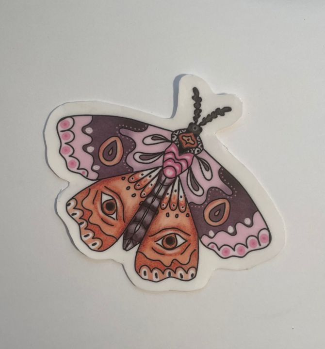 Small Moth Stickers