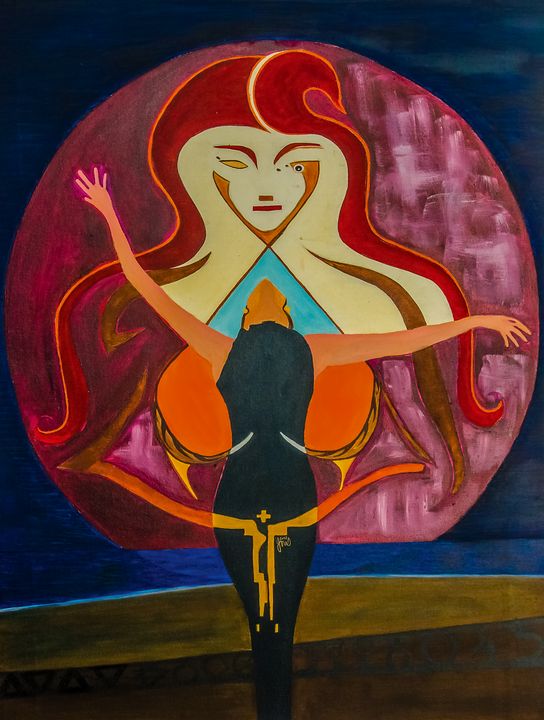 Moon Painting - sephina - Paintings & Prints, People & Figures, Other ...