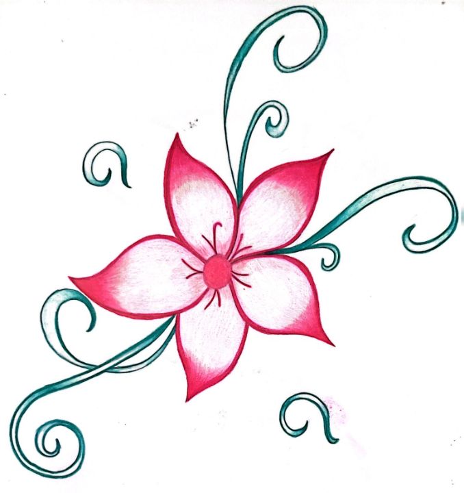 Flower Drawing Line, flower, cdr, leaf png | PNGEgg-saigonsouth.com.vn