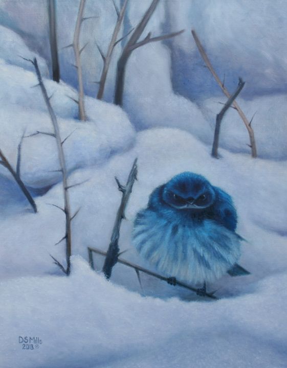 Blue Bird of Happiness? - Dan Mills Art