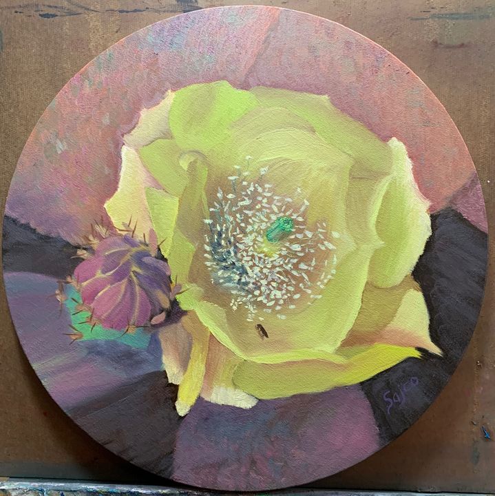 Blooming Prickly Pear - Sajco Art