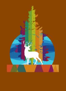 deer sunset - andneddy - Digital Art, Animals, Birds, & Fish, Deer - ArtPal