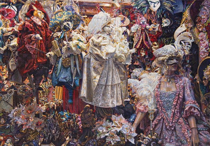 Carnaval de Venise-Venice Carnival - Christophe Giral - Paintings