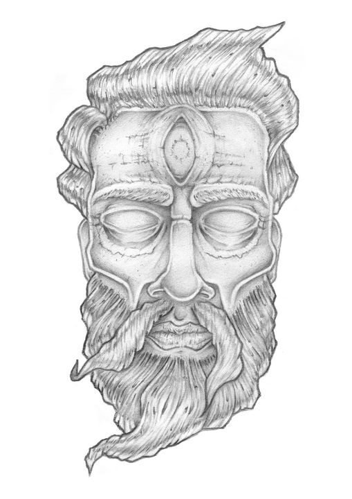 greek god sketch