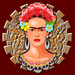 Frida Kahlo Aztec Golden Sun