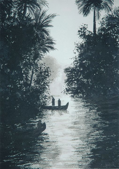 Jungle River Drawing