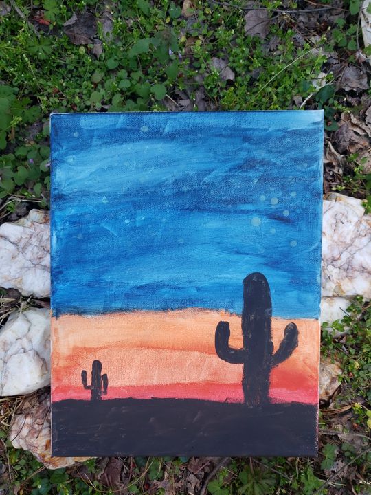 Cactus sunset - Art by Caden