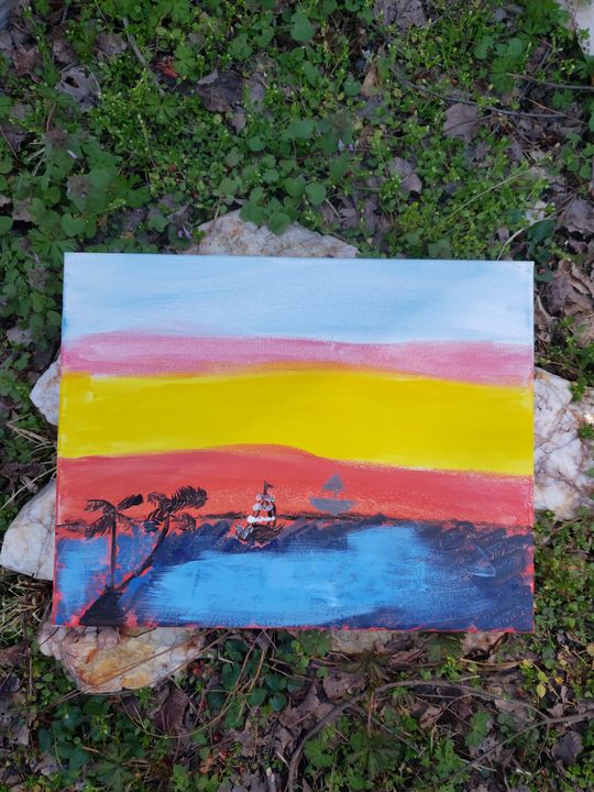 Beach painting - Art by Caden