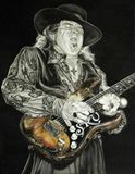 Stevie Ray Vaughan watercolour