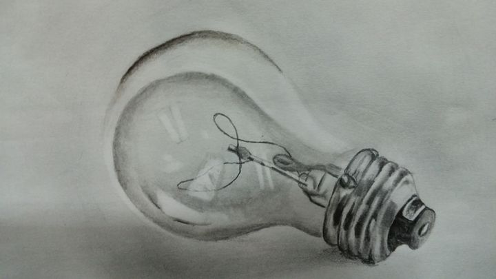 Light Bulb Art  Light bulb art, Light bulb art drawing, Light bulb drawing