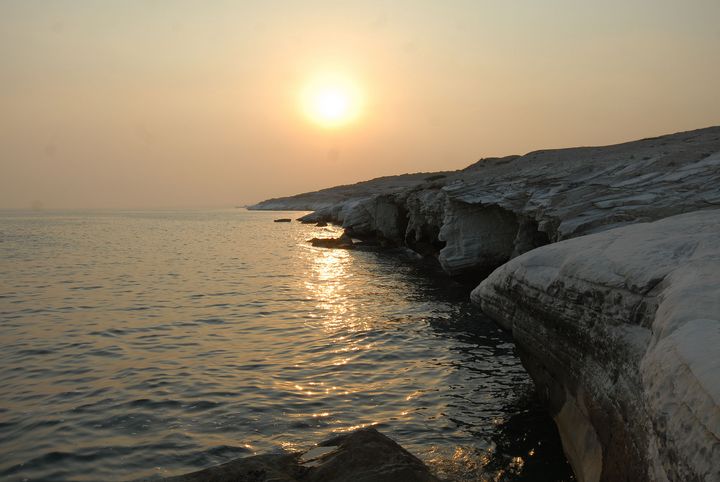 Alamanos marl rocks at Limassol Cypr - Evripidou M