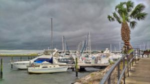 Approaching storm at Marina