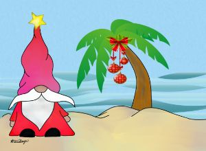 Beach Christmas Gnome