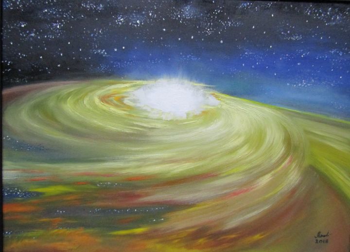 Quasar Antonina Paintings Prints Astronomy Space