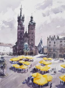 Krakow impression - Goran Žigolić Watercolors