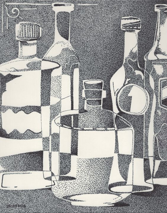 Bottles In Black And White Artforredemption Drawings Illustration   3 17 4 22 9 57 41m 