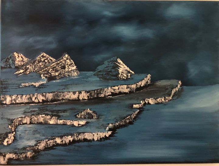 Ice Cliffs - 18x24 - Matt Richards Art