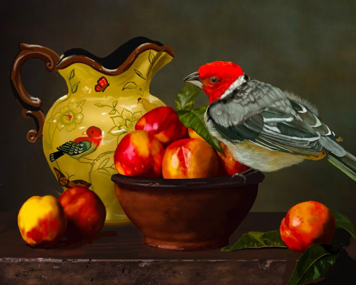 Yellow-billed Cardinal - Dogone Art