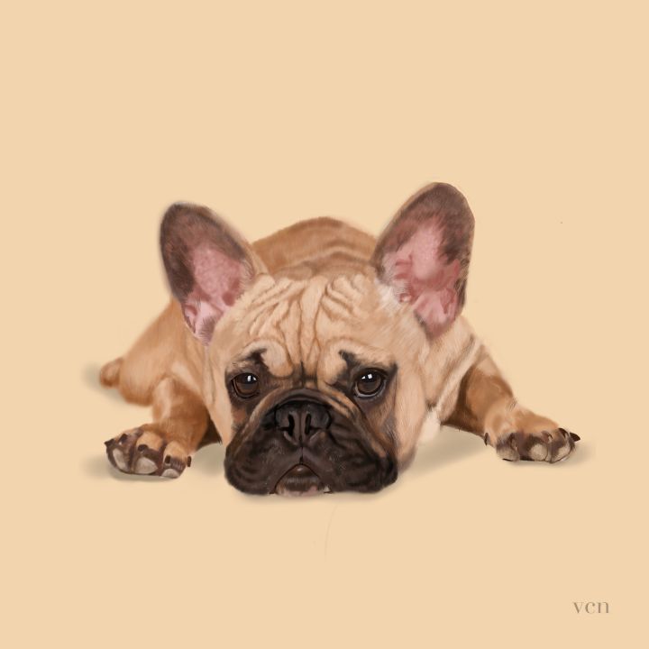 French Bulldog at Rest - Dogone Art