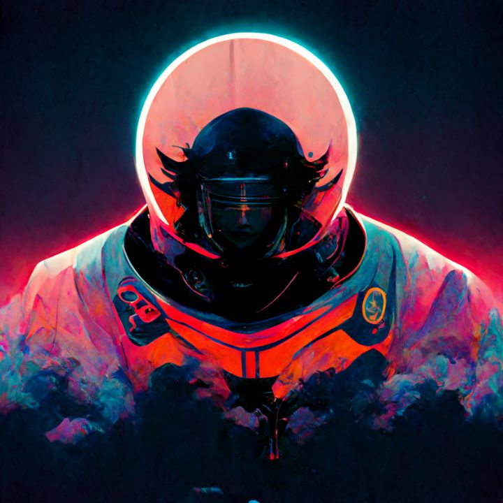 an anime astronaut sitting in space, studio ghibli, | Stable Diffusion