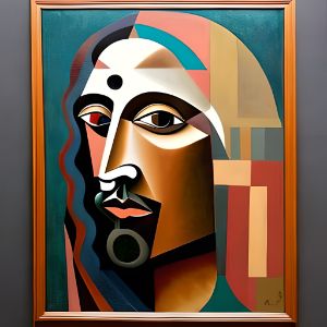 Salvator Mundi Picasso Style The AI Painting Digital Art AI