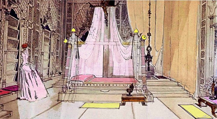 THE KING & I - Anna's Bedroom - ART THAT MADE THE MOVIES