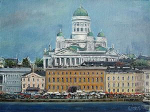 Helsinki Cathedral View from the Sea