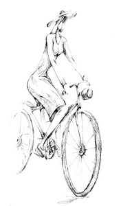 Girl on a bicycle