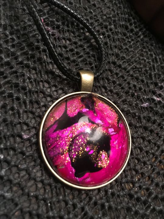 Hand painted necklace - Dragon Eye Shop