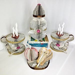 Coffee Pot Set Book Art Sculptures - NY68.art