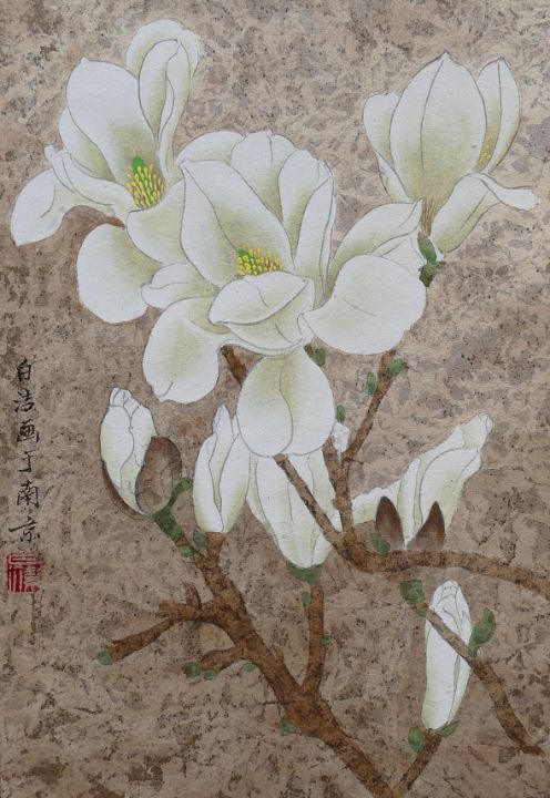 Magnolia Blossom - Birgit Moldenhauer Art - Paintings & Prints, Flowers ...