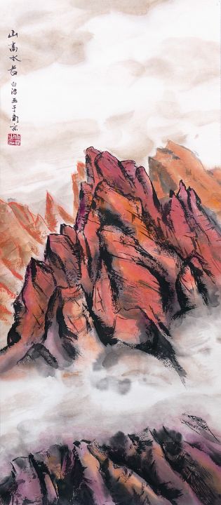 Red Mountain - Birgit Moldenhauer Art - Paintings & Prints, Landscapes ...