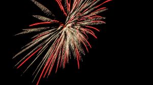 Firework in the Night Sky - Pyro Lady Photography