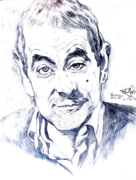 ArteSaswati - Pencil Sketch of Mr Bean (Rowan Atkinson)🤓 By me. . Mr Bean  has been a important part of my childhood. He is one of my favourite  character among all from