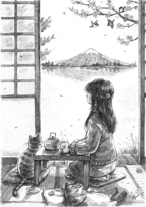 Fuji Mountain Tea Time_ 富士山与下午茶 - Kei Li