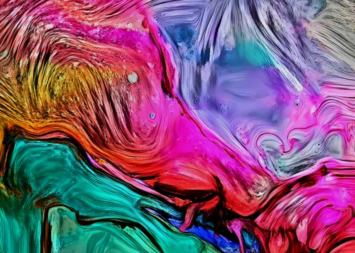 Love Is Abstract V - Duxxzz_eth - Paintings & Prints, Abstract, Color ...