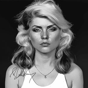 Debbie Harry Art with Autograph