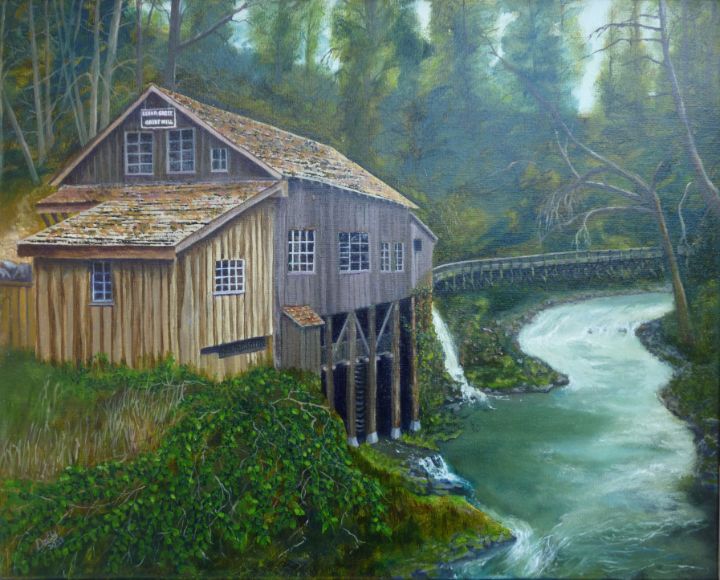 Cedar Creek Grist Mill - Ely Gallery Paintings - Paintings & Prints ...