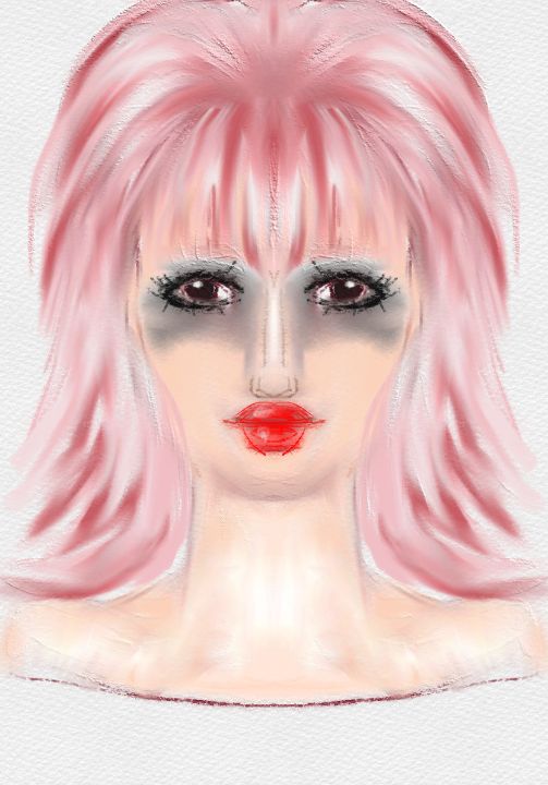 Pink Grey Wummin Lolly Miller Digital Art Fantasy And Mythology Fantasy Men And Women Females 