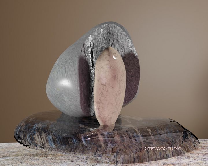 Sculpture for NFT SB0413 StevgoStudio Digital Art & AI, Abstract