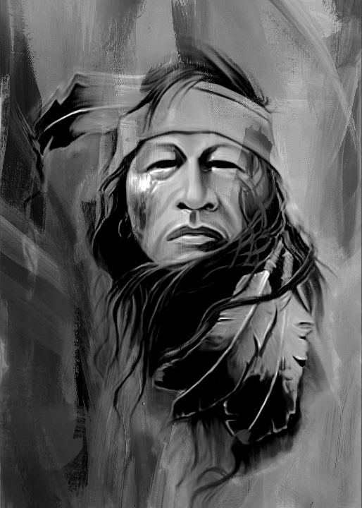 Native American Hunting artwork 78u - Gull G - Paintings & Prints, People &  Figures, Portraits, Male - ArtPal