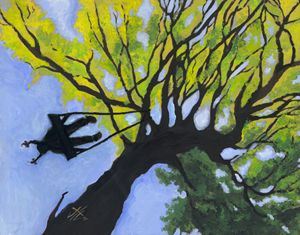 Girl in a Tree Swing
