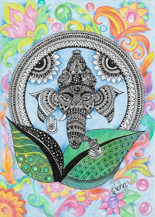 Vighnaharta Mandala Artwork - Nehart